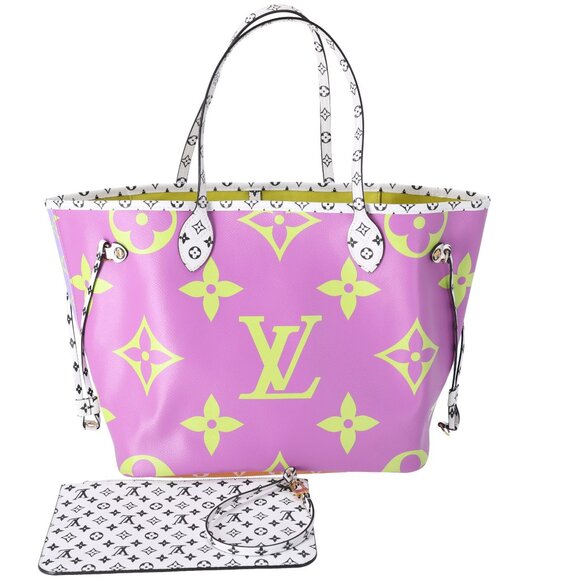 Louis Vuitton Giant Monogram Neverfull MM Tote Pink Lilac - Picture 1 of 10